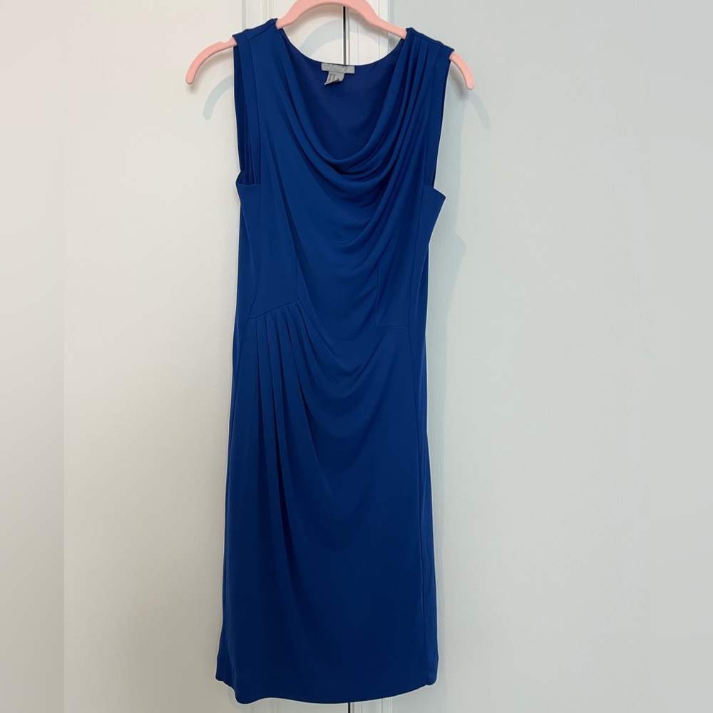 Draped Neck Dress